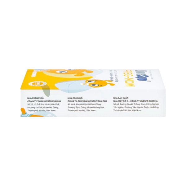 LiveSpo Preg-mom 3 tỷ bào tử lợi khuẩn cho mẹ và bé, hết lo táo bón, biếng ăn (hộp 20 ống)