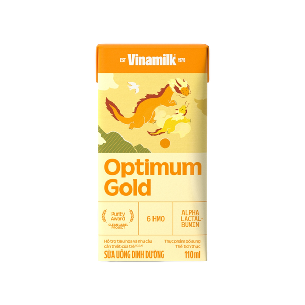 Sữa uống dinh dưỡng Optimum gold 110ml (lốc 4 hộp)