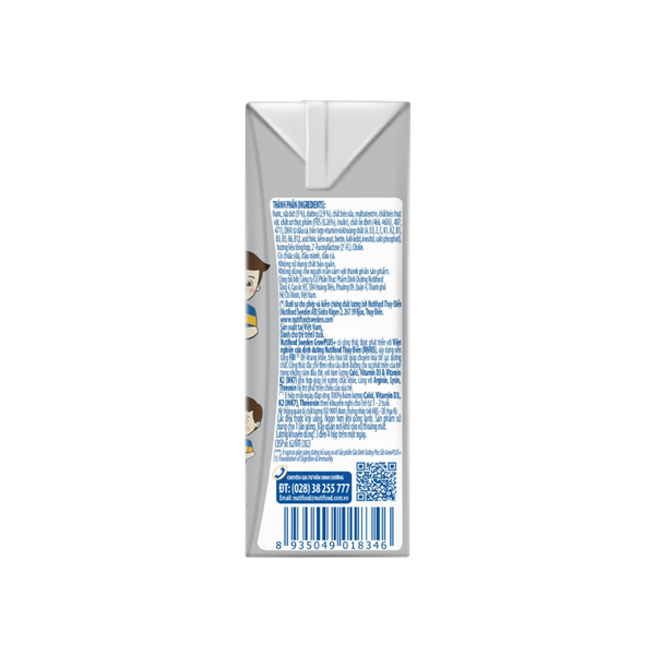 Sữa BPS Nutifood GrowPLUS+ bạc 110ml hỗ trợ tăng chiều cao (lốc 4 hộp, thùng 6 lốc)