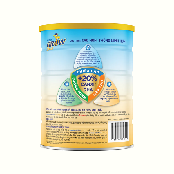 Sữa Abbott Grow 3+ (800g) cho trẻ 3-6 tuổi