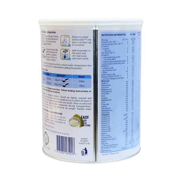 Sữa Nutren Junior (800g) cho bé từ 1-10 tuổi (mẫu mới)