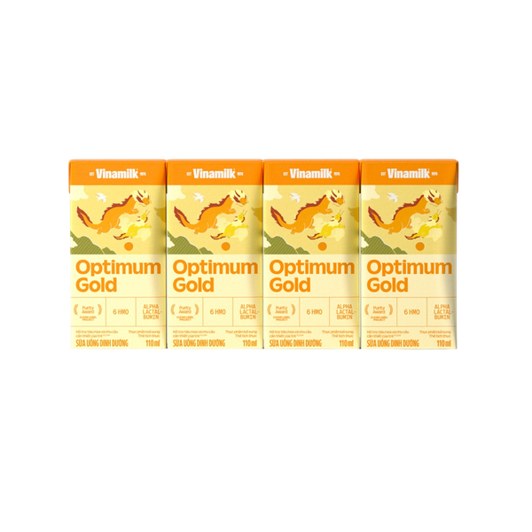 Sữa uống dinh dưỡng Optimum gold 110ml (lốc 4 hộp)