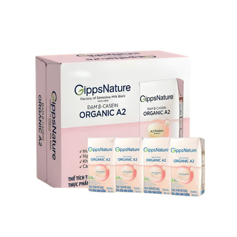 Sữa BPS Nutifood GippsNature Organic A2 110ml (lốc 4 hộp, thùng 6 lốc)