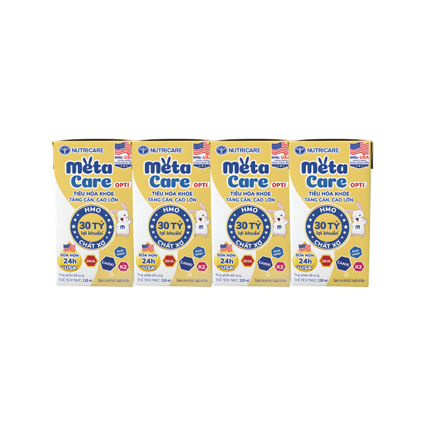Sữa bột pha sẵn Nutricare Metacare Opti 110ml (lốc 4 hộp)