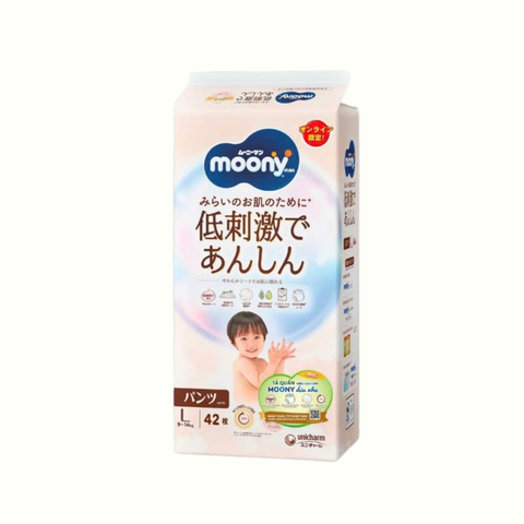 Tã Moony Natural Quần L-42 (9-14 kg)