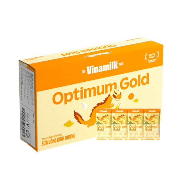 Sữa uống dinh dưỡng Optimum gold 110ml (lốc 4 hộp)