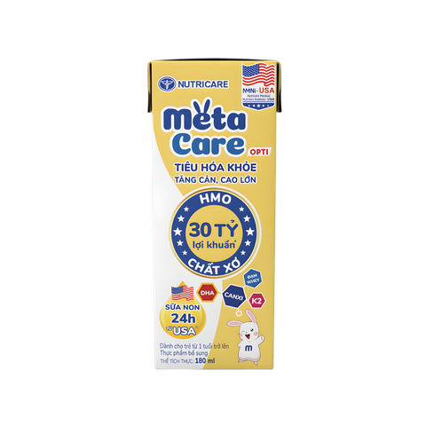 Sữa bột pha sẵn Nutricare Metacare Opti 180ml (lốc 4 hộp)