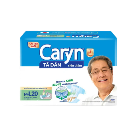 Tã dán cho người lớn Caryn siêu thấm size L 20 miếng