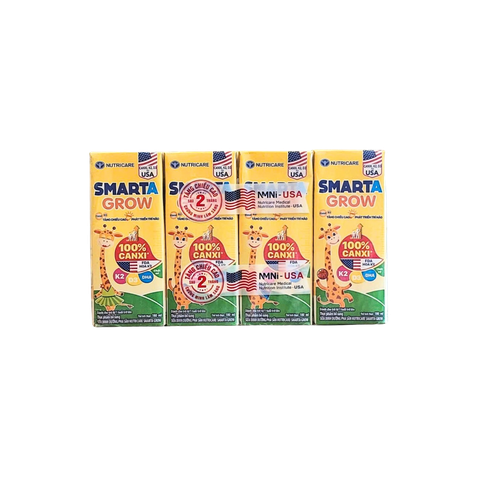 Sữa bột pha sẵn Nutricare Smart Grow 180ml (lốc 4 hộp)