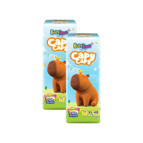 Combo 2 bịch Tã quần BabyLove Capycapy XL-48 (12 - 17 kg)