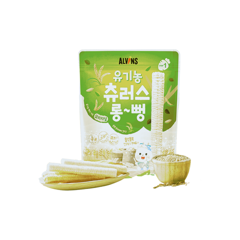 Bánh gạo ăn dặm hữu cơ cho bé dạng thanh vị truyền thống Alvins 30g (từ 6 tháng)
