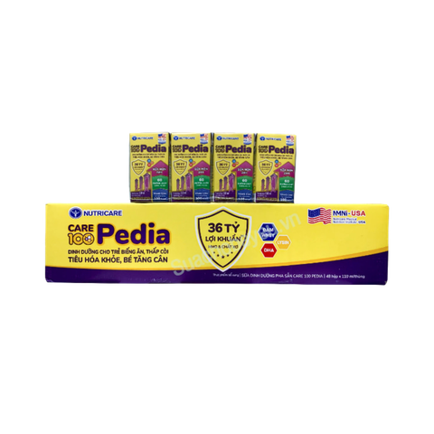 Sữa bột pha sẵn Nutricare Care 100 Pedia 110ml (lốc 4 hộp)