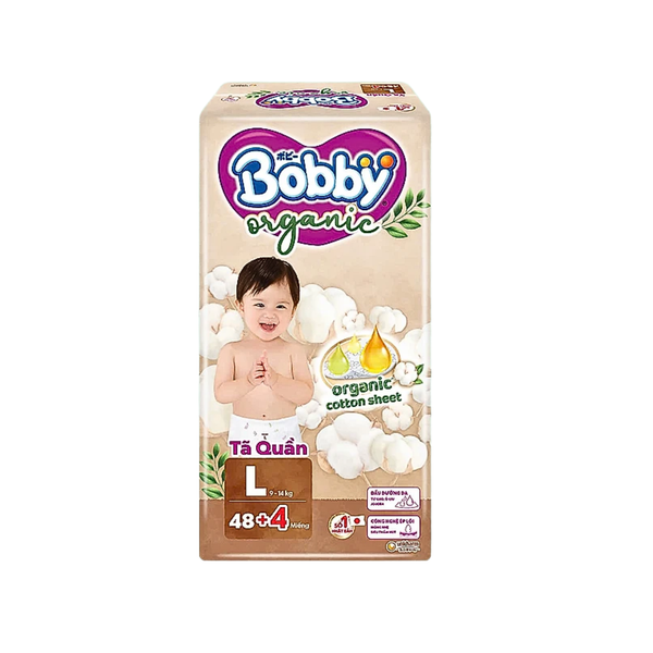 Tã quần Bobby Organic ngày L-48+4 (9-13 kg)