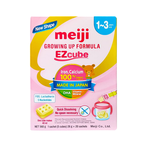 Sữa Meiji Thanh Nhập khẩu (1-3) cho bé từ 1-3 tuổi 560g (hộp 20 thanh)