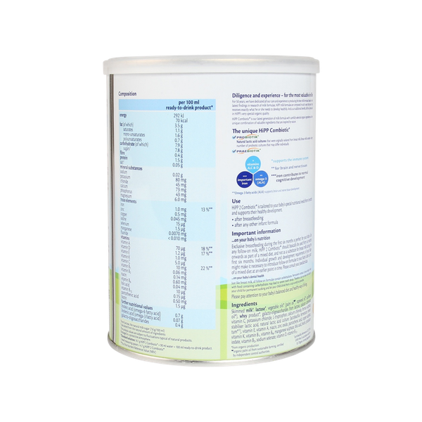 Sữa dê HiPP Organic số 2 400g (6-12 tháng tuổi)