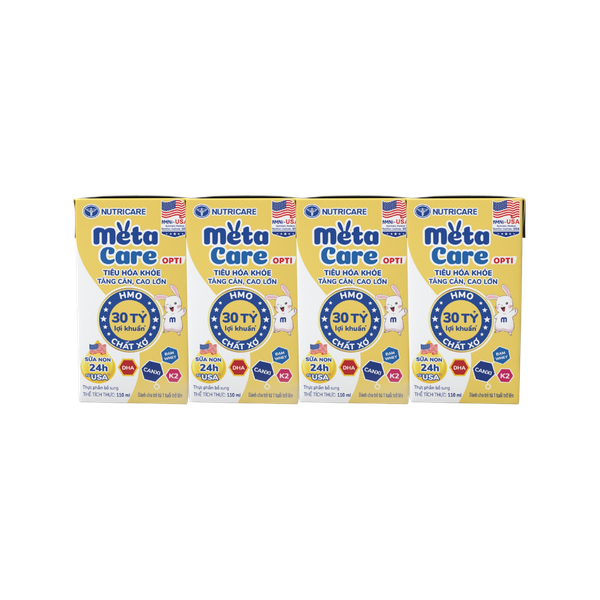 THÙNG Sữa bột pha sẵn Nutricare Metacare Opti 110ml (12 lốc)