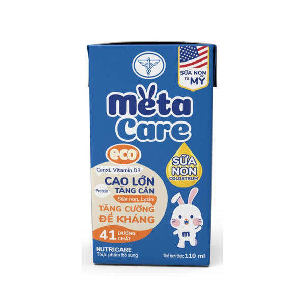 THÙNG Sữa bột pha sẵn Nutricare Metacare 110ml (12 lốc)