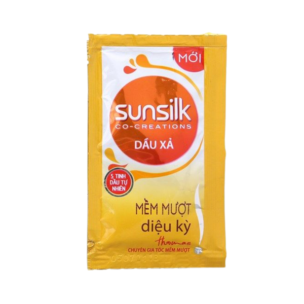 SUNSILK Dầu xả mềm mượt diệu kỳ vàng (dây 10 gói)