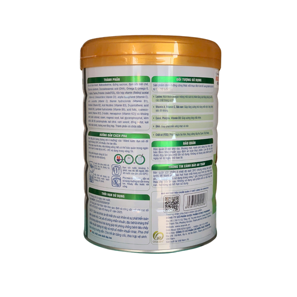 Sữa Oracare Growplus số 4 (900g) cho trẻ từ 1-10 tuổi (mẫu mới)