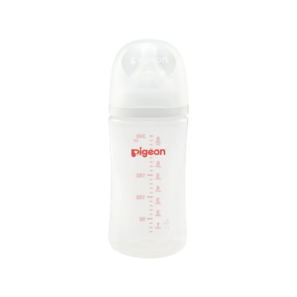 Bình sữa thủy tinh Pigeon Softouch Baby Friendly World 240ml (nội địa Nhật)