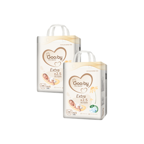 Combo 2 gói Tã dán Gooby Extra Ngày NB-72 (Newborn Little)