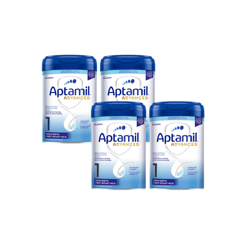 Combo 4 lon Sữa Aptamil Advanced Anh số 1 (800g) cho bé từ 0-6 tháng tuổi