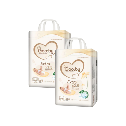 Combo 2 gói Tã dán Gooby Extra Ngày NB-68  (< 5 kg)