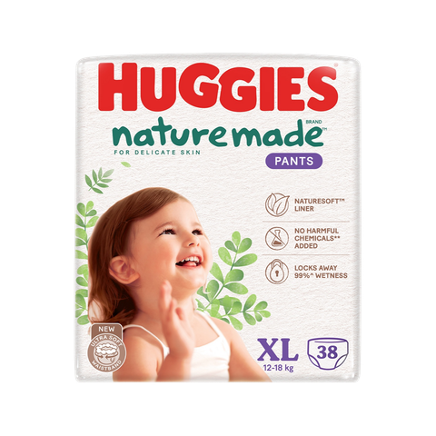 Tã quần siêu cao cấp Huggies Natmade XL-38 (12-17 kg)