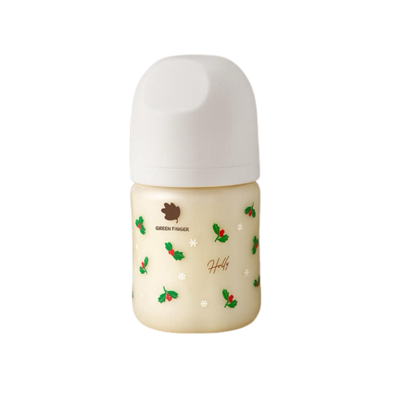 Bình sữa Greenfinger Bebegrow chất liệu nhựa PPSU Holly cây ô rô xanh lá 160ml