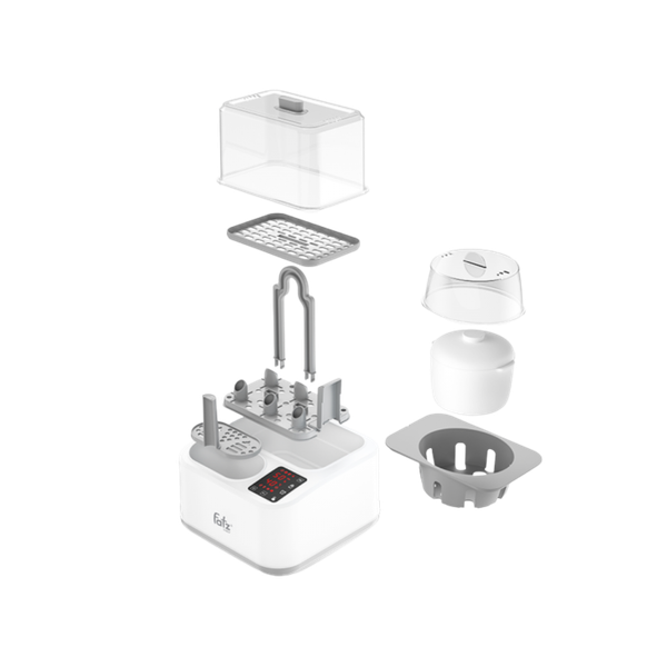 Máy tiệt trùng sấy khô, hầm cháo thông minh tích hợp máy hâm sữa Captain 2 Fatzbaby FB4315SL