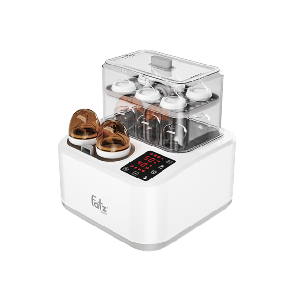 Máy tiệt trùng sấy khô, hầm cháo thông minh tích hợp máy hâm sữa Captain 2 Fatzbaby FB4315SL