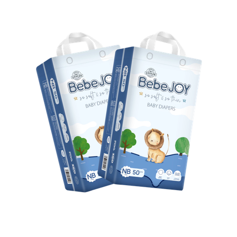 Combo 2 gói Tã dán Bebejoy Premium NB-50 (< 5 kg)