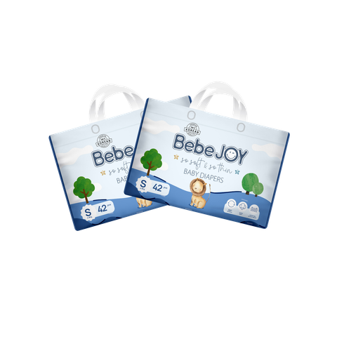 Combo 2 gói Tã dán Bebejoy Premium S-42 (4 - 8 kg)