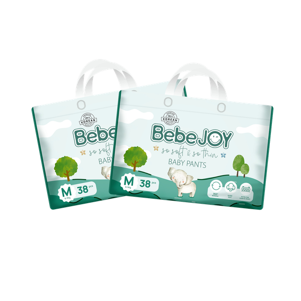 Combo 2 gói Tã quần Bebejoy Premium M-38 (6 - 11 kg)