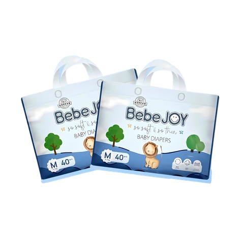 Combo 2 gói Tã dán Bebejoy Premium M-40 (6 - 11 kg)