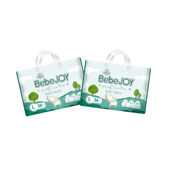 Combo 2 gói Tã quần Bebejoy Premium L-36 (9 - 14 kg)