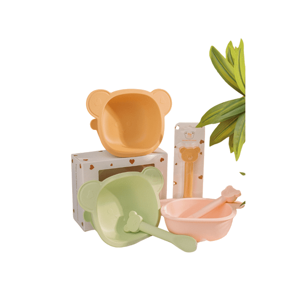 Set bát và muỗng gấu Mumbebe