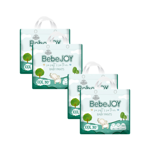 Combo 4 gói Tã quần Bebejoy Premium XXXL-30 (> 17 kg)