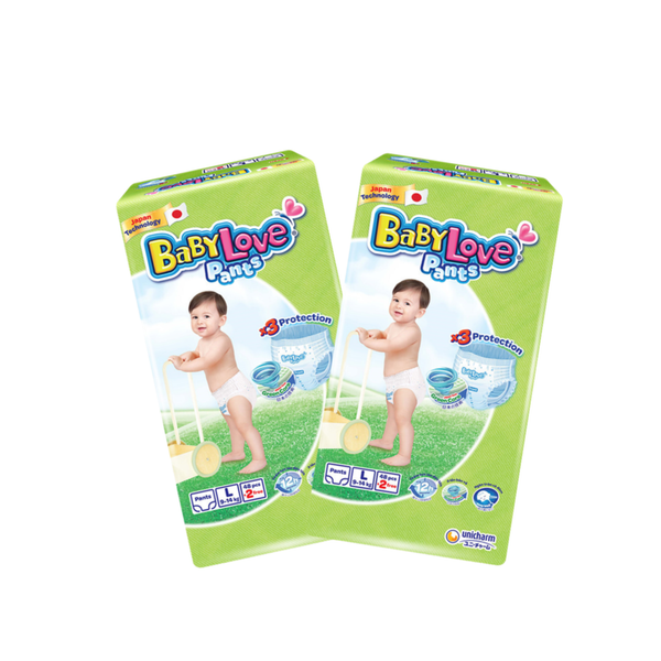 Combo 2 gói Tã quần BabyLove L-48 (9 - 14 kg)