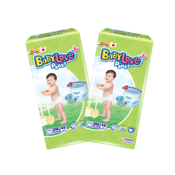 Combo 2 gói Tã quần BabyLove XXL-48 (15 - 25 kg)