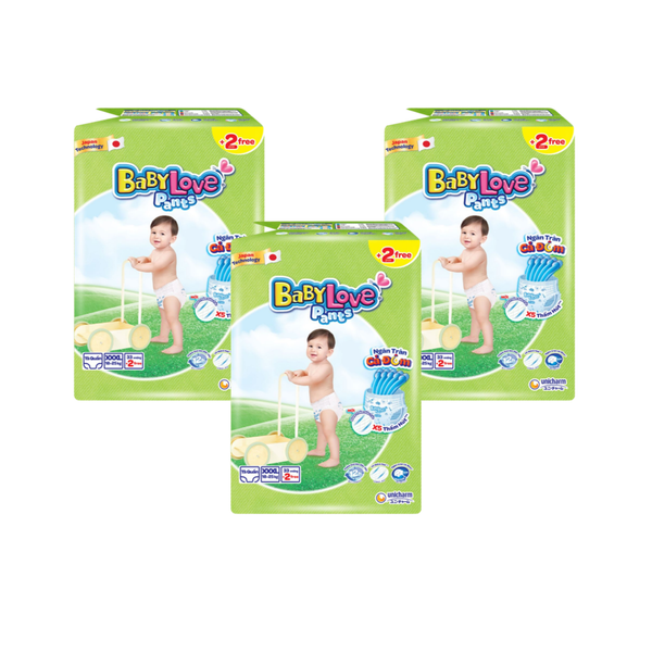 Combo 3 gói Tã quần BabyLove 3XL-33 (18 - 25kg)