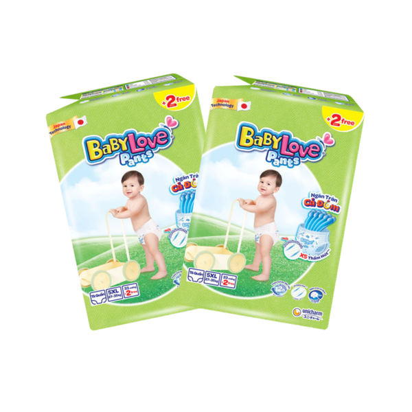 Combo 2 gói Tã quần BabyLove 5XL-33 (27-35kg)