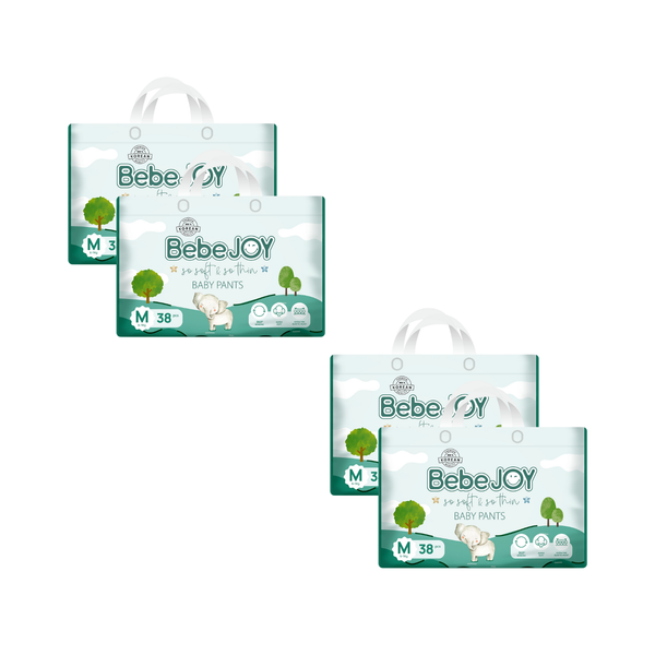 Combo 4 gói Tã quần Bebejoy Premium M-38 (6 - 11 kg)