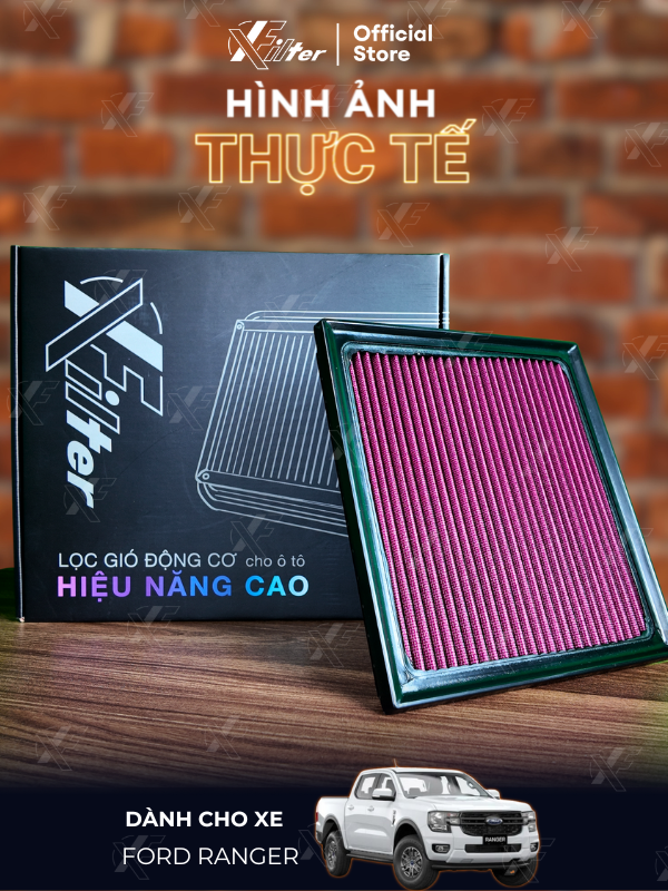 Lọc gió động cơ Ford Ranger/ Raptor/Wildtrack. Lọc gió động cơ Xfilter