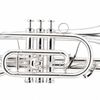  Kèn Cornet Victoria Mạ Bạc Ta 999 - Có Nút Chuyển Tone 