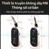 Bộ truyền tín hiệu không dây M8 Wireless – Âm thanh ổn định, độ trễ thấp 
