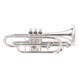  Kèn Cornet Victoria Mạ Bạc Ta 999 - Có Nút Chuyển Tone 