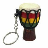  Móc Khóa Dây Chuyền Mô Hình Trống Djembe Gỗ 3D 