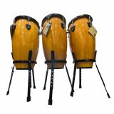  Bộ 3 Trống Conga Remo Crown Percussion 11 inch, 12 inch, 13 inch – Gỗ Sồi Siam Tự Nhiên, Mặt Da Fiberskyn 