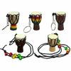  Móc Khóa Dây Chuyền Mô Hình Trống Djembe Gỗ 3D 